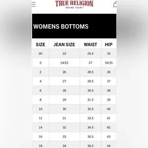True Religion Jeans Size 33 Womens Jeans Conversion True Religion 'Stevie'  Straight Leg Jeans- Size 26 – Jean Pool